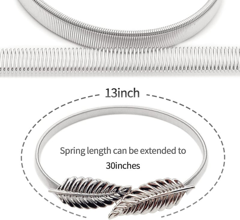 LLPMutu 4Pack Curtain Tiebacks Aluminum Alloy Spring Design Curtain Holdback Leaf Carving Design Curtain Ties for Drapes Curtain Ties Backs Curtain Modern Style Curtain Holdback Decor (Silver Leaf 2) - Image 3